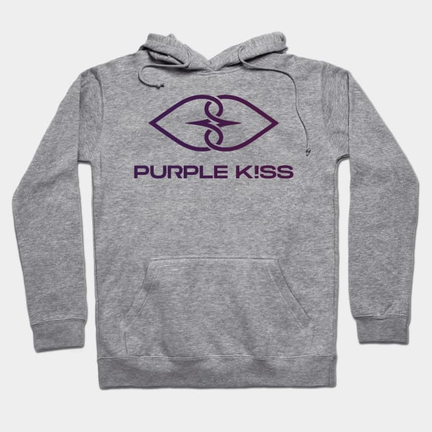 Purple Kiss Logo Hoodie by hallyupunch